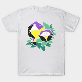 Pretty Poly Rose Nonbinary Pride T-Shirt